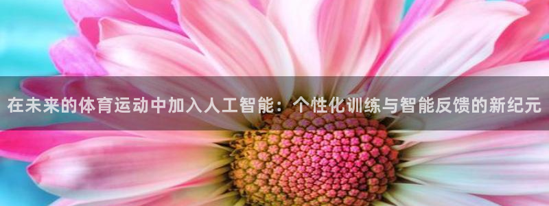 k1体育app官网登录入口：在未来的体育运动中加入人工智能：个性化训练与智能反馈的新纪元
